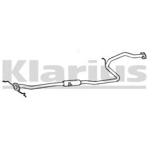 Средний глушитель выхлопных газов KLARIUS 260240