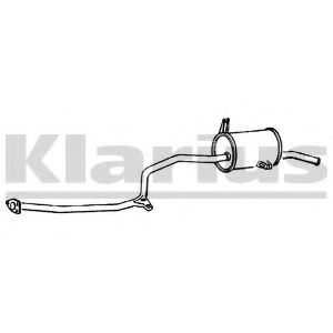 Глушитель выхлопных газов конечный KLARIUS 260262
