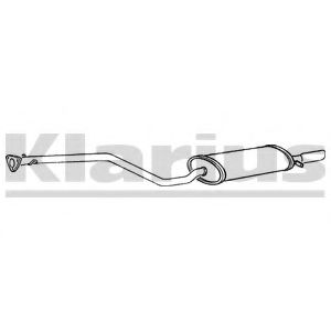 Глушитель выхлопных газов конечный KLARIUS 260264