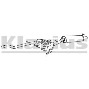Глушитель выхлопных газов конечный KLARIUS 260516
