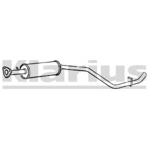 Средний глушитель выхлопных газов KLARIUS 260755