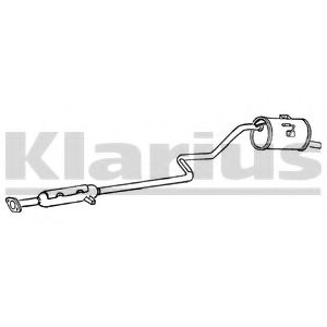 Глушитель выхлопных газов конечный KLARIUS 270291