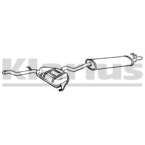 Глушитель выхлопных газов конечный KLARIUS 270367