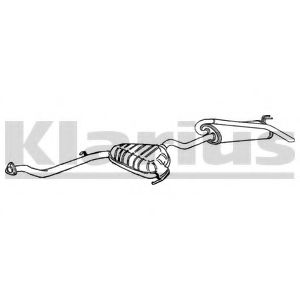 Глушитель выхлопных газов конечный KLARIUS 270537