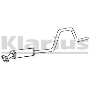 Средний глушитель выхлопных газов KLARIUS 260840