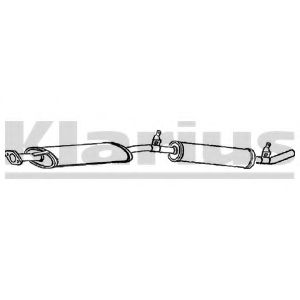 Глушитель выхлопных газов конечный KLARIUS AN585A