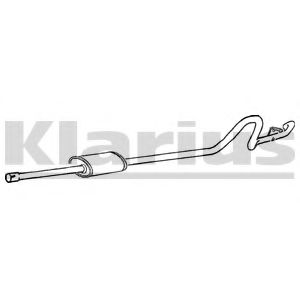 Глушитель выхлопных газов конечный KLARIUS AN604W