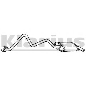Глушитель выхлопных газов конечный KLARIUS AN609M