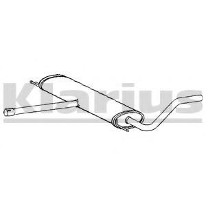 Средний глушитель выхлопных газов KLARIUS AU285Q