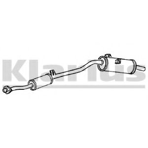 Глушитель выхлопных газов конечный KLARIUS BD121L