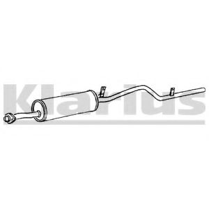 Глушитель выхлопных газов конечный KLARIUS BD122K