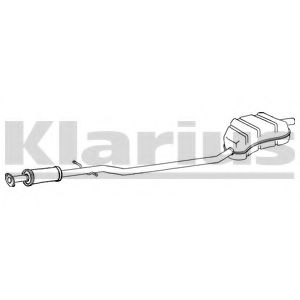 Глушитель выхлопных газов конечный KLARIUS BM354B