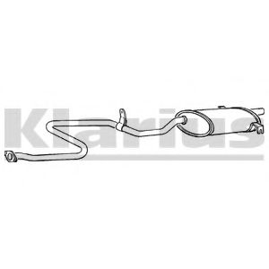 Глушитель выхлопных газов конечный KLARIUS DN238H