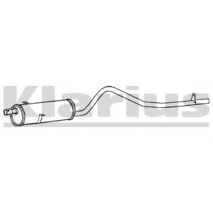 Глушитель выхлопных газов конечный WALKER 17972