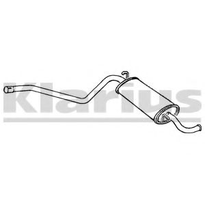 Глушитель выхлопных газов конечный KLARIUS FT298A