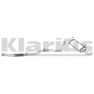 Глушитель выхлопных газов конечный KLARIUS FT788D
