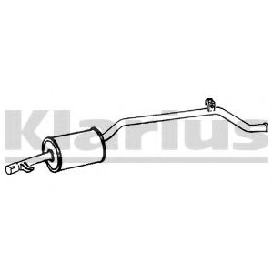 Глушитель выхлопных газов конечный KLARIUS FT90Q