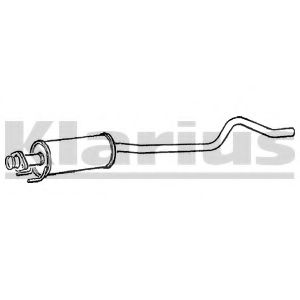 Средний глушитель выхлопных газов KLARIUS GM286G