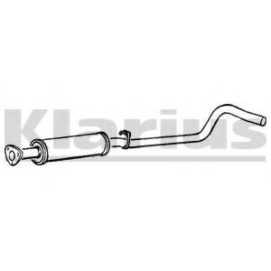 Средний глушитель выхлопных газов KLARIUS GM90T