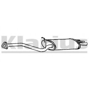 Глушитель выхлопных газов конечный KLARIUS HA130H