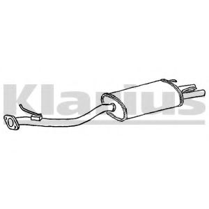 Глушитель выхлопных газов конечный KLARIUS HA188X