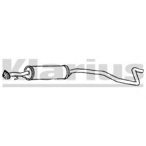 Средний глушитель выхлопных газов KLARIUS LR172V