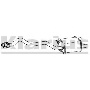 Глушитель выхлопных газов конечный KLARIUS LR203A