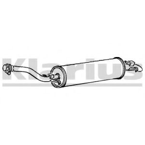 Глушитель выхлопных газов конечный KLARIUS MZ150A