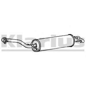 Глушитель выхлопных газов конечный KLARIUS MZ43A