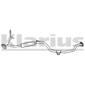 Средний глушитель выхлопных газов WALKER 21523