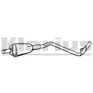 Средний глушитель выхлопных газов KLARIUS RN322D
