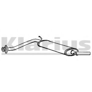 Средний глушитель выхлопных газов WALKER 14252