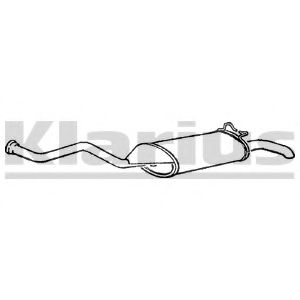 Глушитель выхлопных газов конечный KLARIUS RN603P