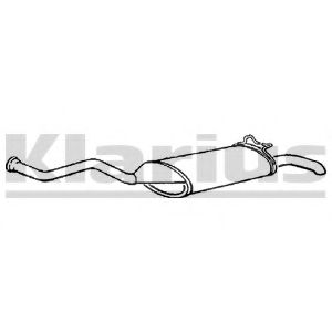 Глушитель выхлопных газов конечный KLARIUS RN609G