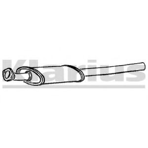 Средний глушитель выхлопных газов KLARIUS RN619Q