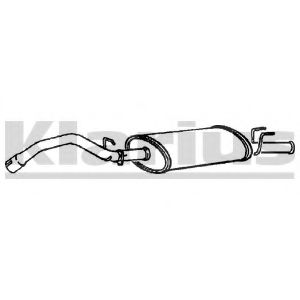 Глушитель выхлопных газов конечный KLARIUS RN623K