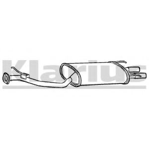 Глушитель выхлопных газов конечный KLARIUS RR251B