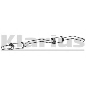 Средний глушитель выхлопных газов KLARIUS RR325Q