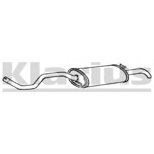 Глушитель выхлопных газов конечный KLARIUS SE106P