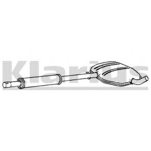 Средний глушитель выхлопных газов KLARIUS SE68E