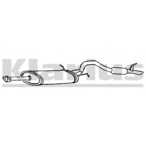 Глушитель выхлопных газов конечный KLARIUS SZ97P