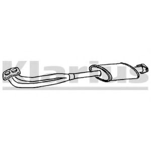 Предглушитель выхлопных газов WALKER 12058