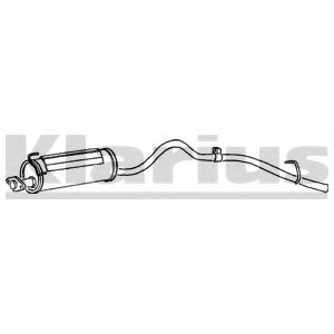 Глушитель выхлопных газов конечный WALKER 13338