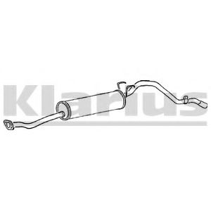 Глушитель выхлопных газов конечный KLARIUS TY311E