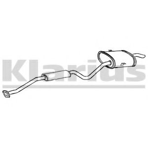 Глушитель выхлопных газов конечный KLARIUS TY513H