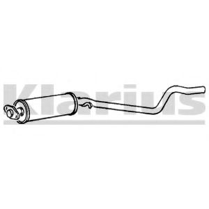 Средний глушитель выхлопных газов KLARIUS VL521B