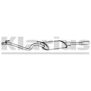 Глушитель выхлопных газов конечный KLARIUS VW318T