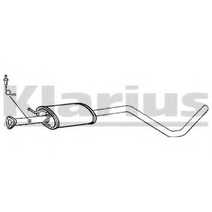 Средний глушитель выхлопных газов KLARIUS 261009