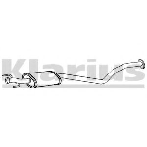 Средний глушитель выхлопных газов KLARIUS RN907T