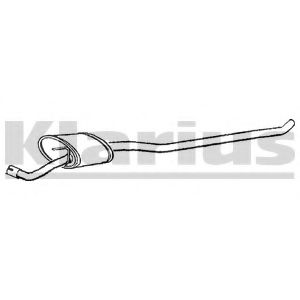 Средний глушитель выхлопных газов WALKER 07907